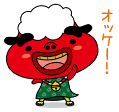 Festival rabbit of Shishiyan and two sticker #875591