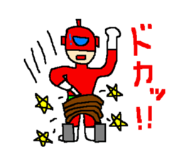 Costume play hero mask of the justice sticker #875767