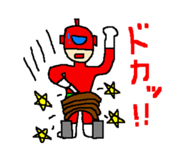 Costume play hero mask of the justice sticker #875767