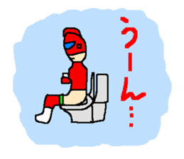 Costume play hero mask of the justice sticker #875770