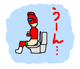 Costume play hero mask of the justice sticker #875770