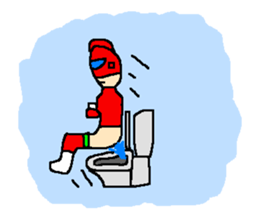 Costume play hero mask of the justice sticker #875771