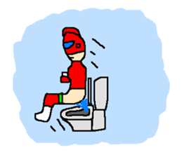 Costume play hero mask of the justice sticker #875771