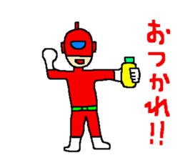 Costume play hero mask of the justice sticker #875772