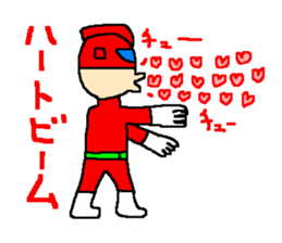 Costume play hero mask of the justice sticker #875789