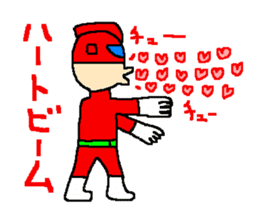 Costume play hero mask of the justice sticker #875789