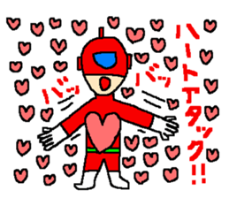 Costume play hero mask of the justice sticker #875796