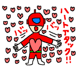 Costume play hero mask of the justice sticker #875796