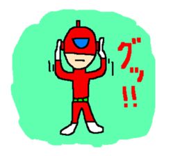 Costume play hero mask of the justice sticker #875797