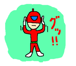 Costume play hero mask of the justice sticker #875797