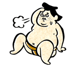 sumo wrestler"yuruizeki" part2 sticker #875841