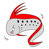 deep sea fish sticker #876549