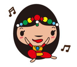 The girl who likes a dance sticker #876879