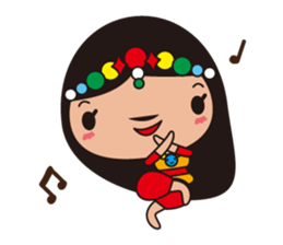 The girl who likes a dance sticker #876889