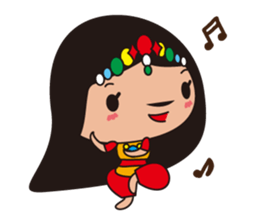 The girl who likes a dance sticker #876894