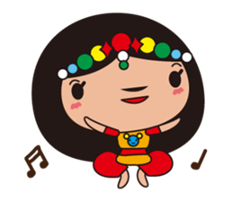 The girl who likes a dance sticker #876900