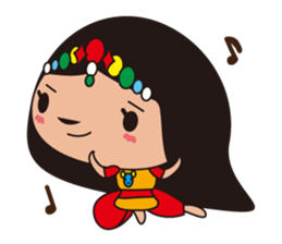 The girl who likes a dance sticker #876906