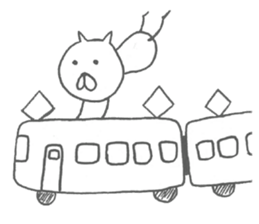 It is a cat without a mustache and tail sticker #877308