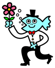 Fish-Man Gentle Man sticker #877343