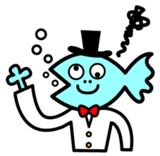 Fish-Man Gentle Man sticker #877347