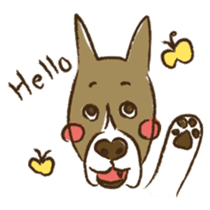 Boxer dog "Guy" sticker #877839