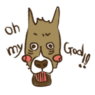 Boxer dog "Guy" sticker #877843
