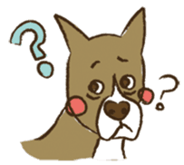 Boxer dog "Guy" sticker #877852