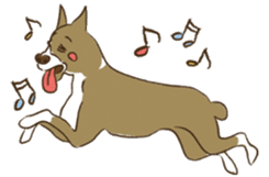 Boxer dog "Guy" sticker #877854