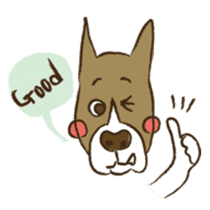 Boxer dog "Guy" sticker #877855
