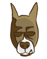 Boxer dog "Guy" sticker #877856