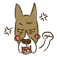 Boxer dog "Guy" sticker #877859