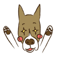 Boxer dog "Guy" sticker #877870