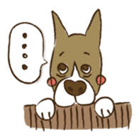 Boxer dog "Guy" sticker #877873
