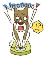 Boxer dog "Guy" sticker #877878