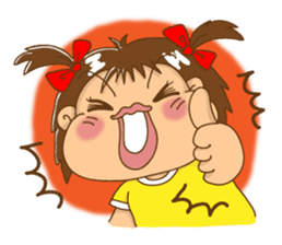 A happy girl, Noe sticker #878487