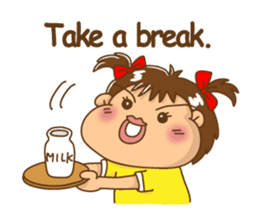 A happy girl, Noe sticker #878489