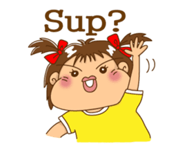 A happy girl, Noe sticker #878495