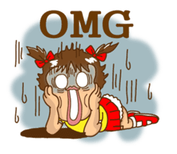 A happy girl, Noe sticker #878513