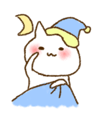 White cat "Tadano Nuko" sticker #878561