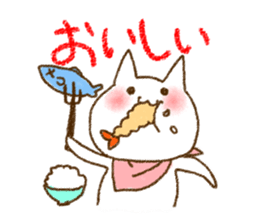 White cat "Tadano Nuko" sticker #878565