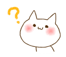 White cat "Tadano Nuko" sticker #878572