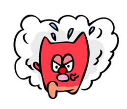 Colorful cat Sticker sticker #878643