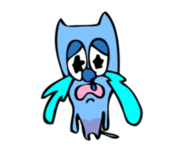 Colorful cat Sticker sticker #878646