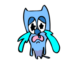 Colorful cat Sticker sticker #878646