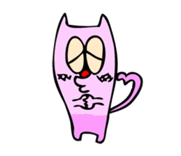 Colorful cat Sticker sticker #878647