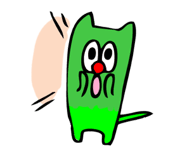 Colorful cat Sticker sticker #878651