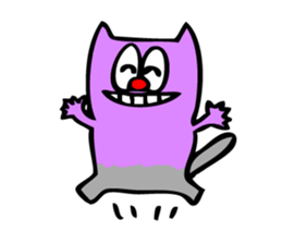 Colorful cat Sticker sticker #878653