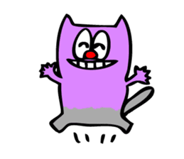 Colorful cat Sticker sticker #878653