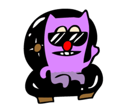 Colorful cat Sticker sticker #878655