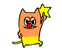 Colorful cat Sticker sticker #878656